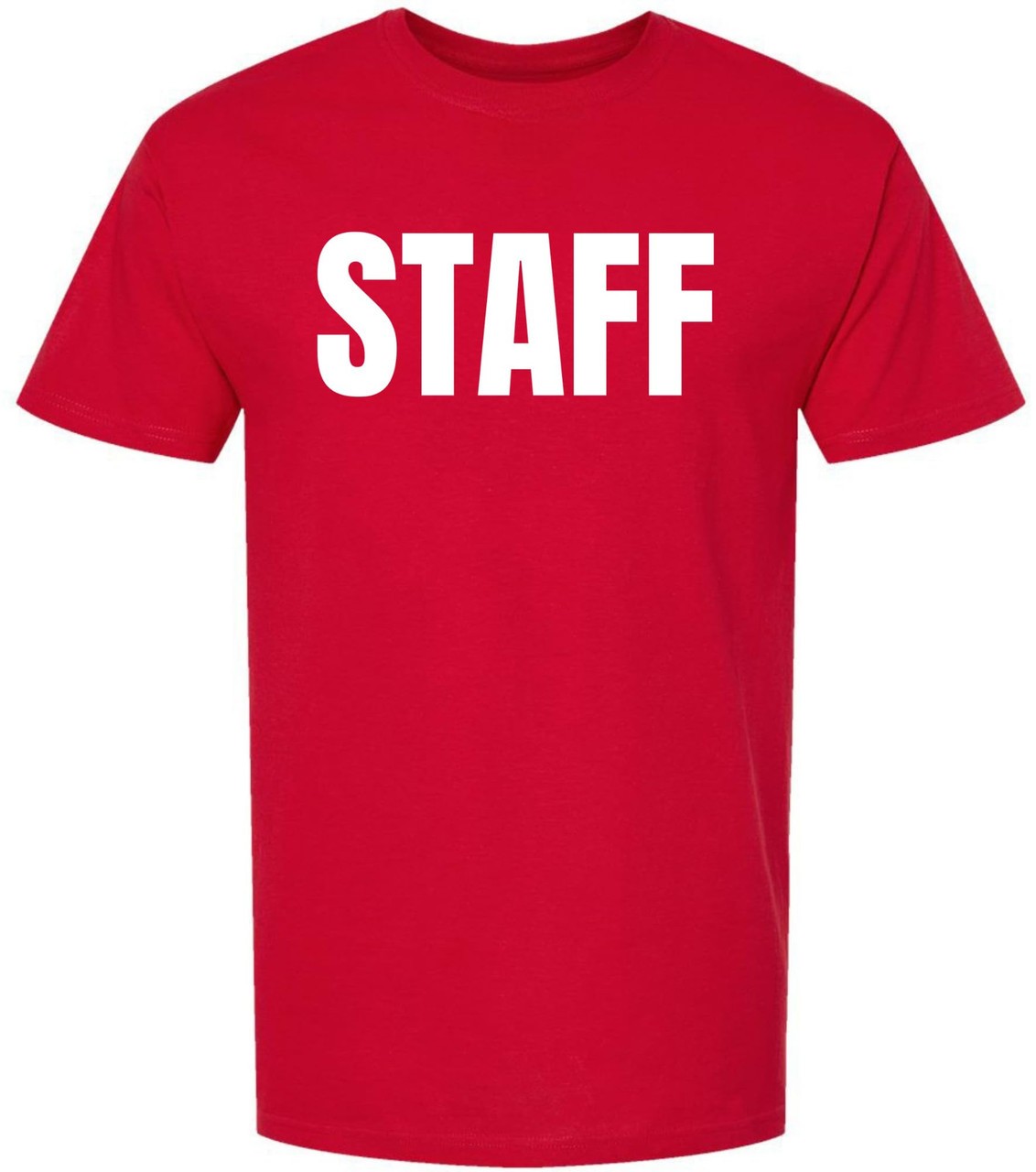 Staff T Shirt Printed Work Uniform Crewneck Tee Event Security Team Shirt