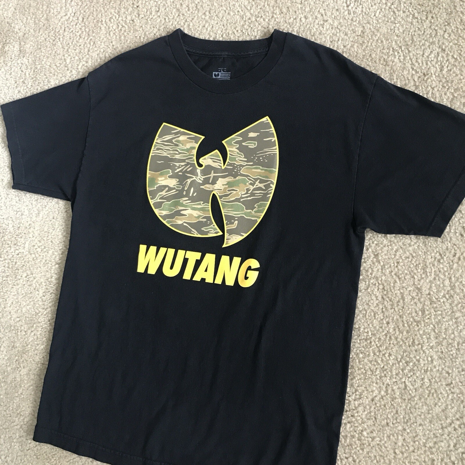 🔴Wu-Tang Shirt Size Large Camouflage WuTang Gza Killarmy Rza