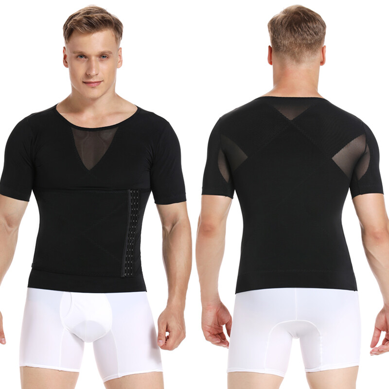 Fajas Para Hombres Faja Reductora De Hombre Body Shaper Tummy Control Tee Shirt