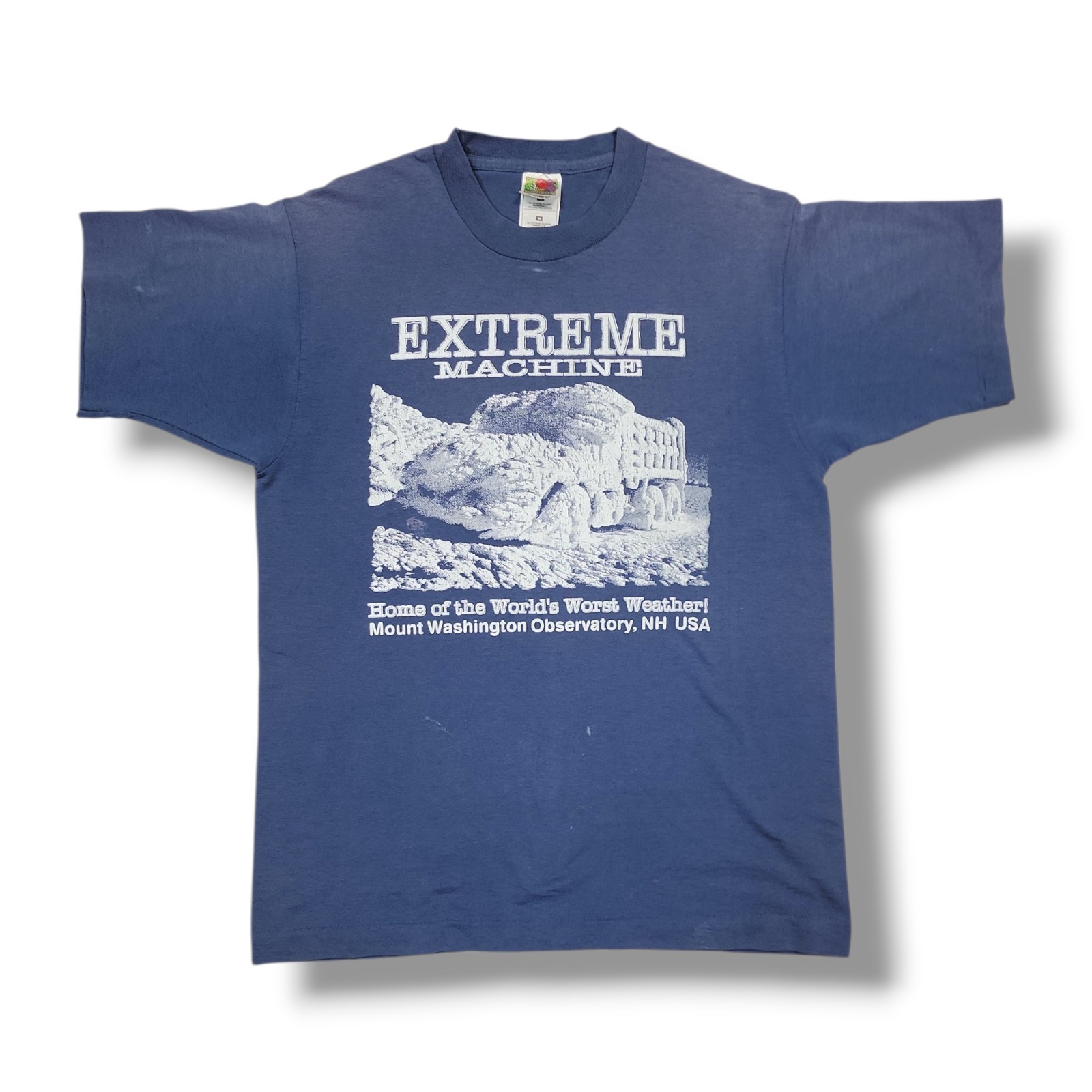 Vintage Extreme Machine Slate Blue Fruit Of The Loom T-Shirt Men’s M