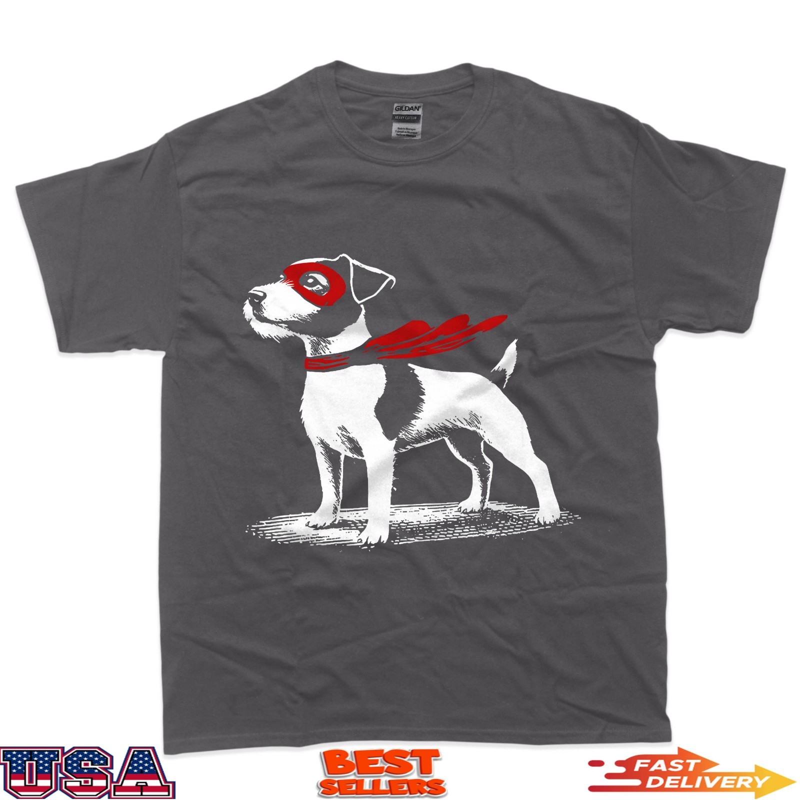 Superhero Dog Cape Illustration Funny Loyal Pet Hero T-Shirt