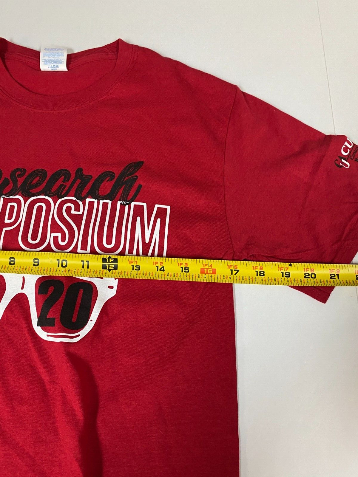 Research Symposium Mens t shirt S red Graphic 2020 glasses