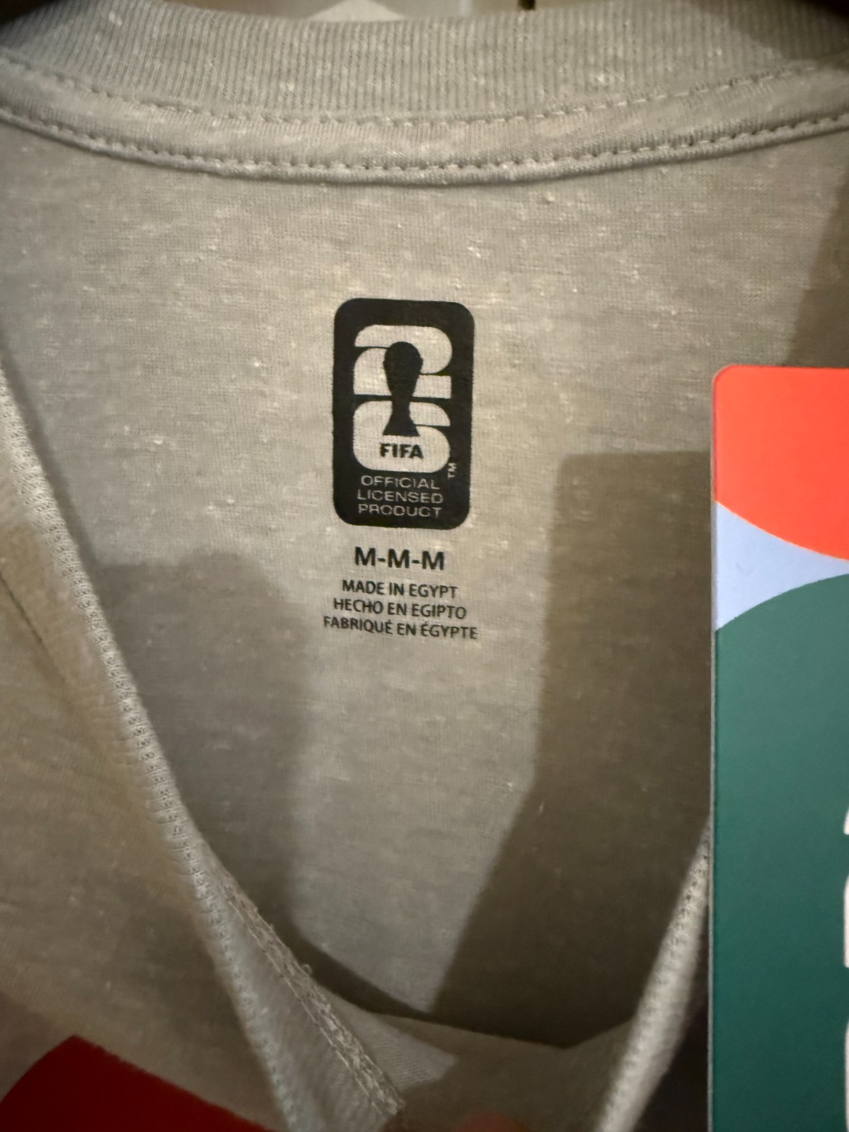 FIFA Official Licensed World Cup T Shirt MED Gray BRAND NEW WITH TAGS!!!!!