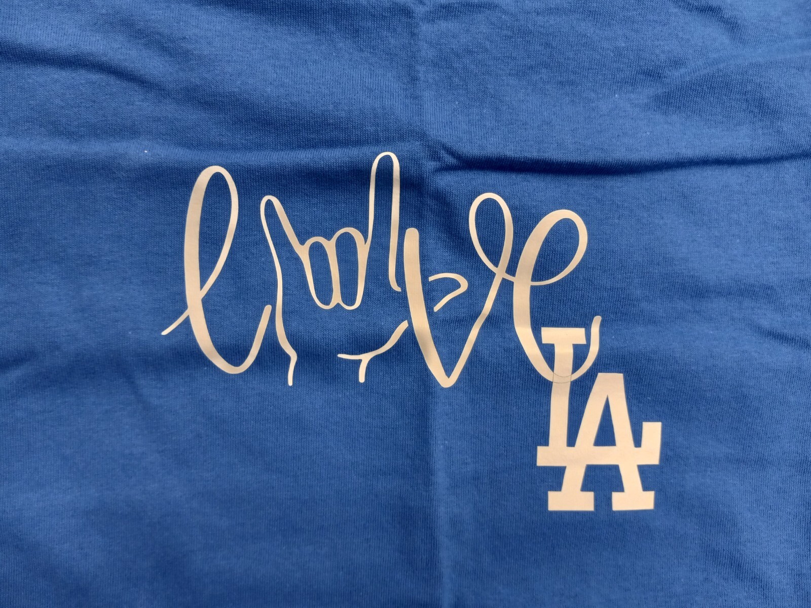 Los Angeles LA Dodgers T Shirt Mens Size Medium MLB Love LA Graphic Tee Baseball