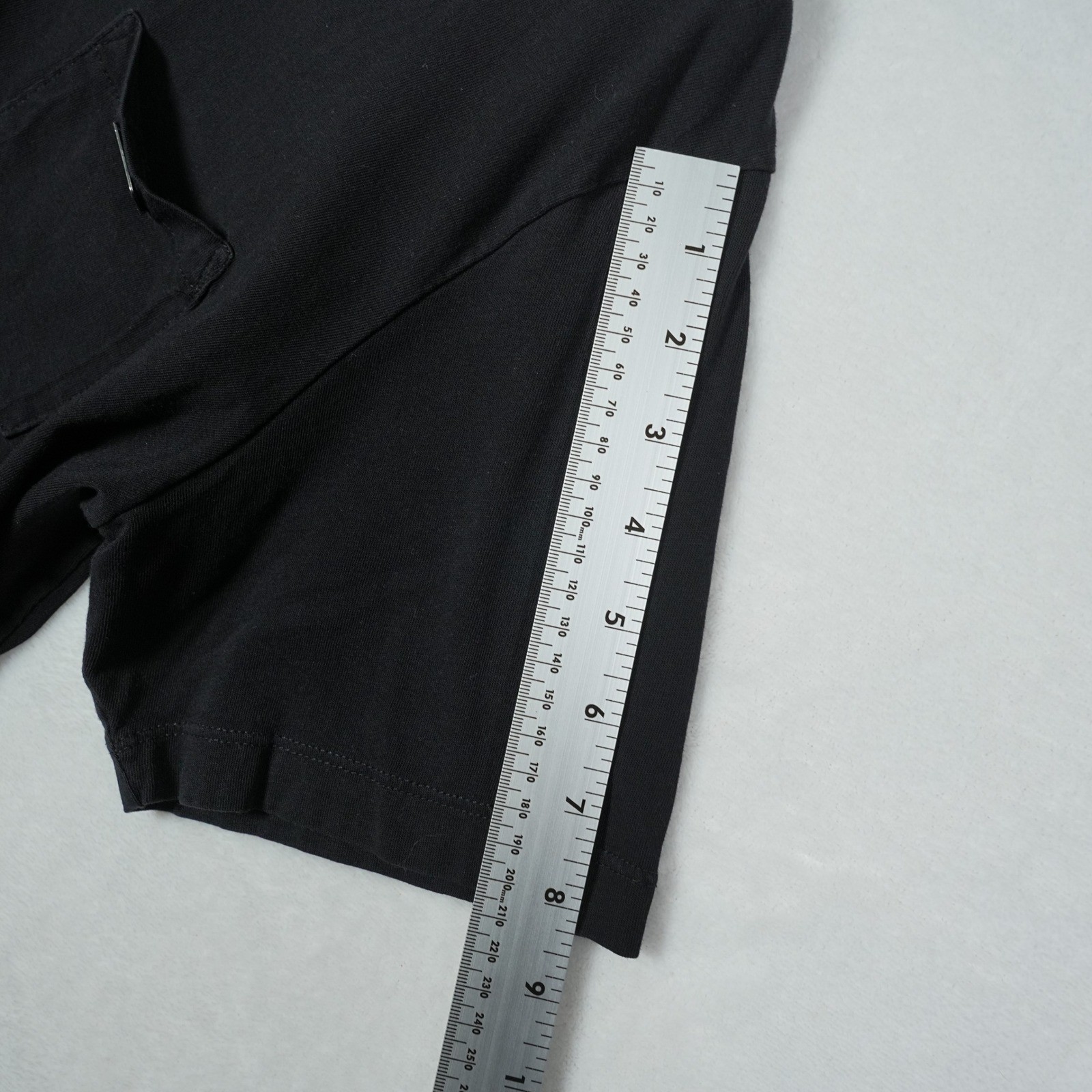 Diesel Mens Black Scoop Neck Pocket T-Shirt Metal Logo Plaque XL Cotton Bulgaria