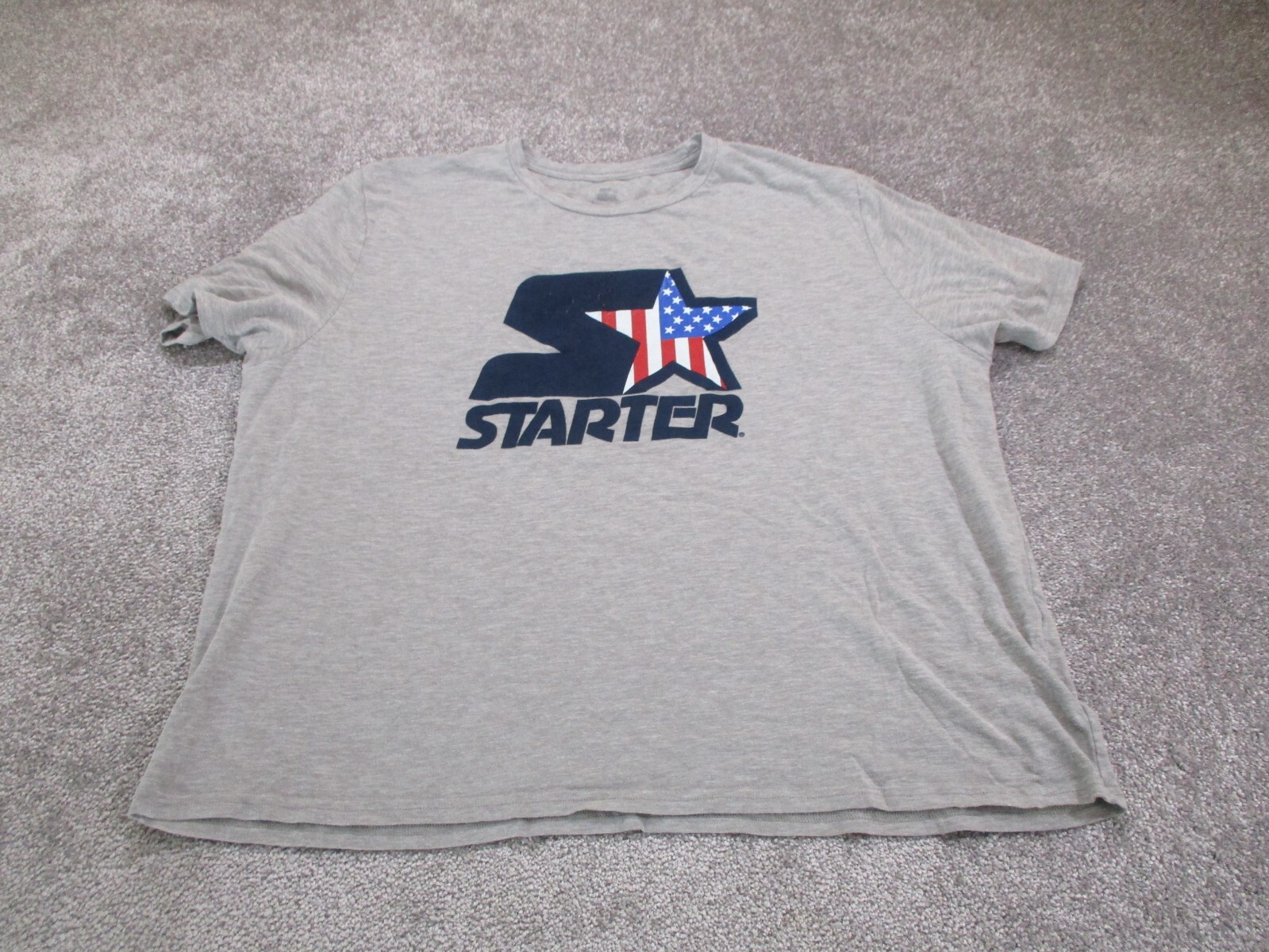 Starter Shirt Mens 2XL XXL Logo USA Flag Sports Designer