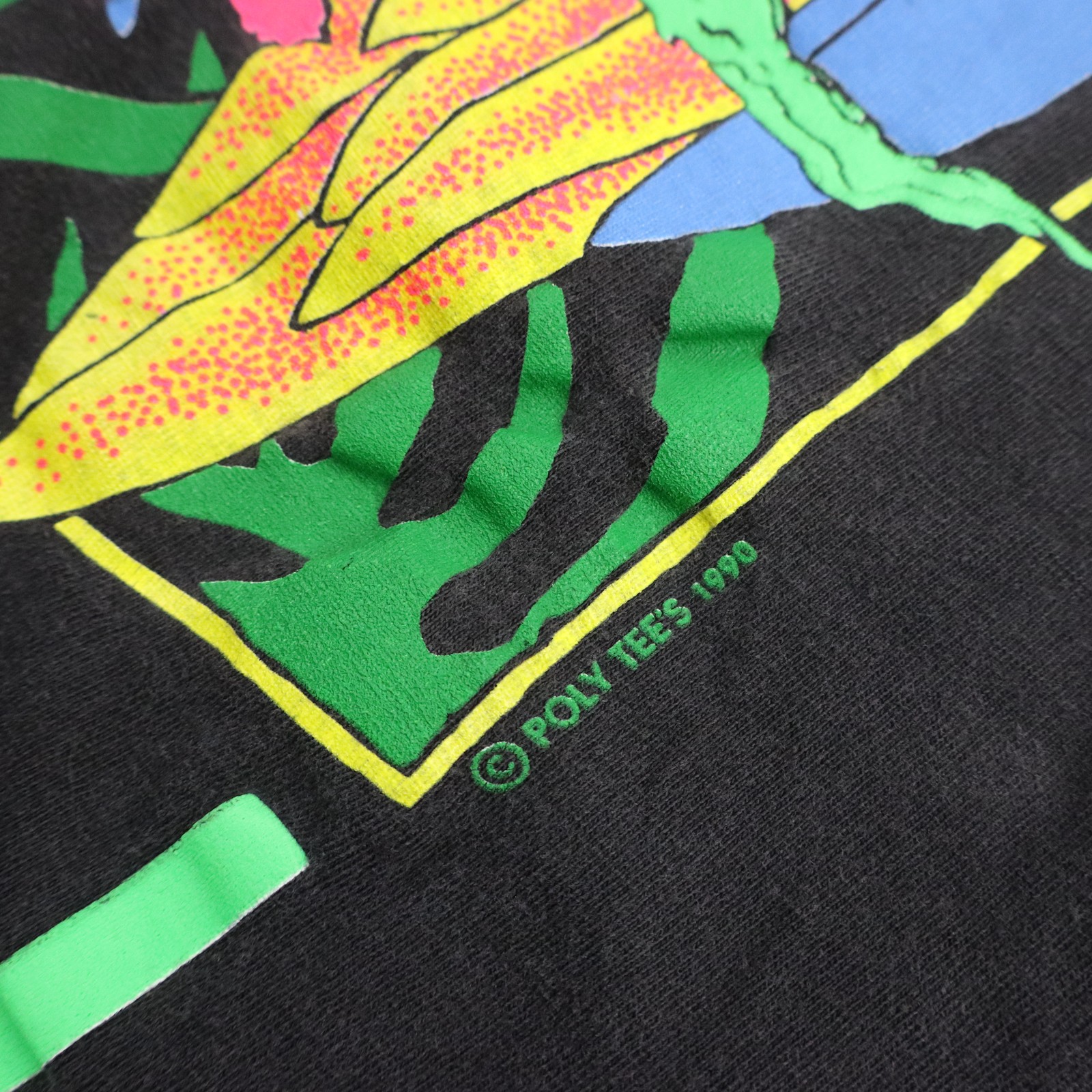 Maui Vintage 90s T Shirt Mens 3XL Black Hawaii Parrot Tropical Single Stitch Tee