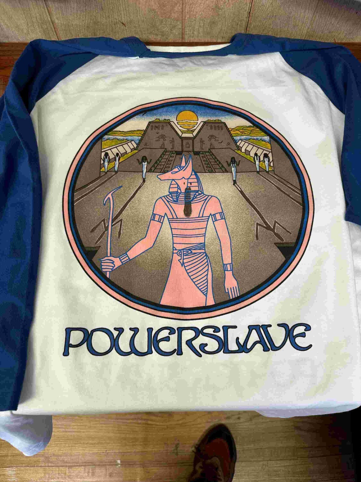 Iron Maiden – Powerslave Rare White/Blue S to 3XL