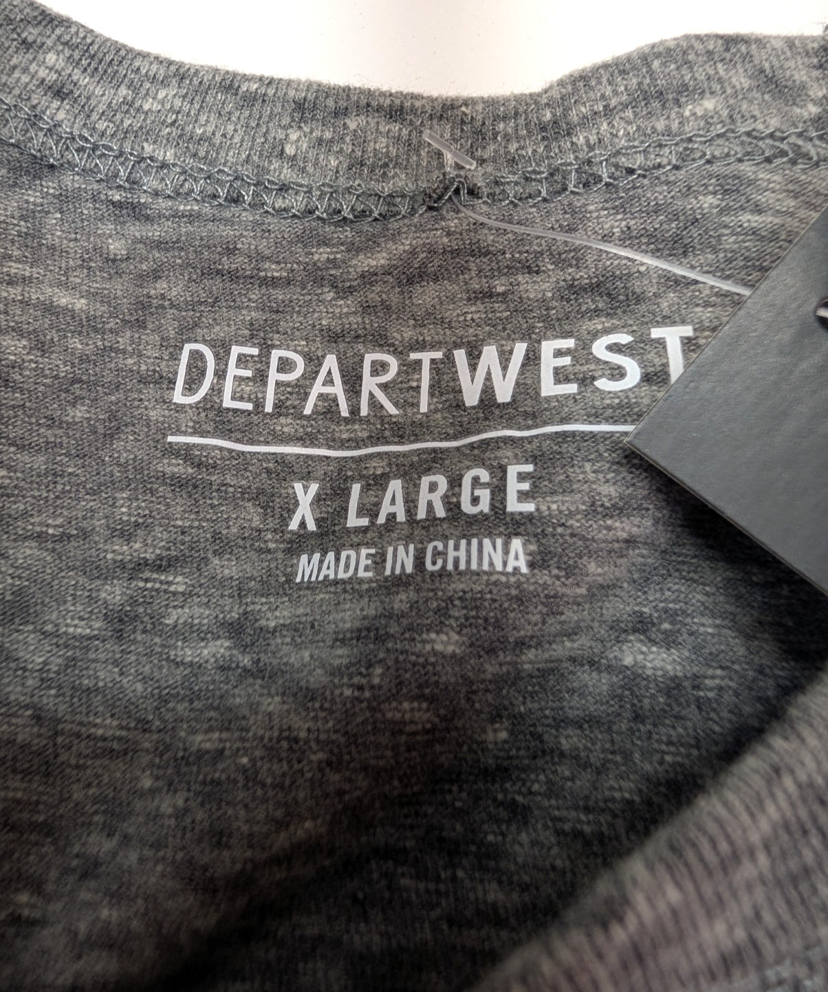 NWT Departwest Buckle Mens XL Gray Heather T-Shirt Short Sleeve Crew Neck