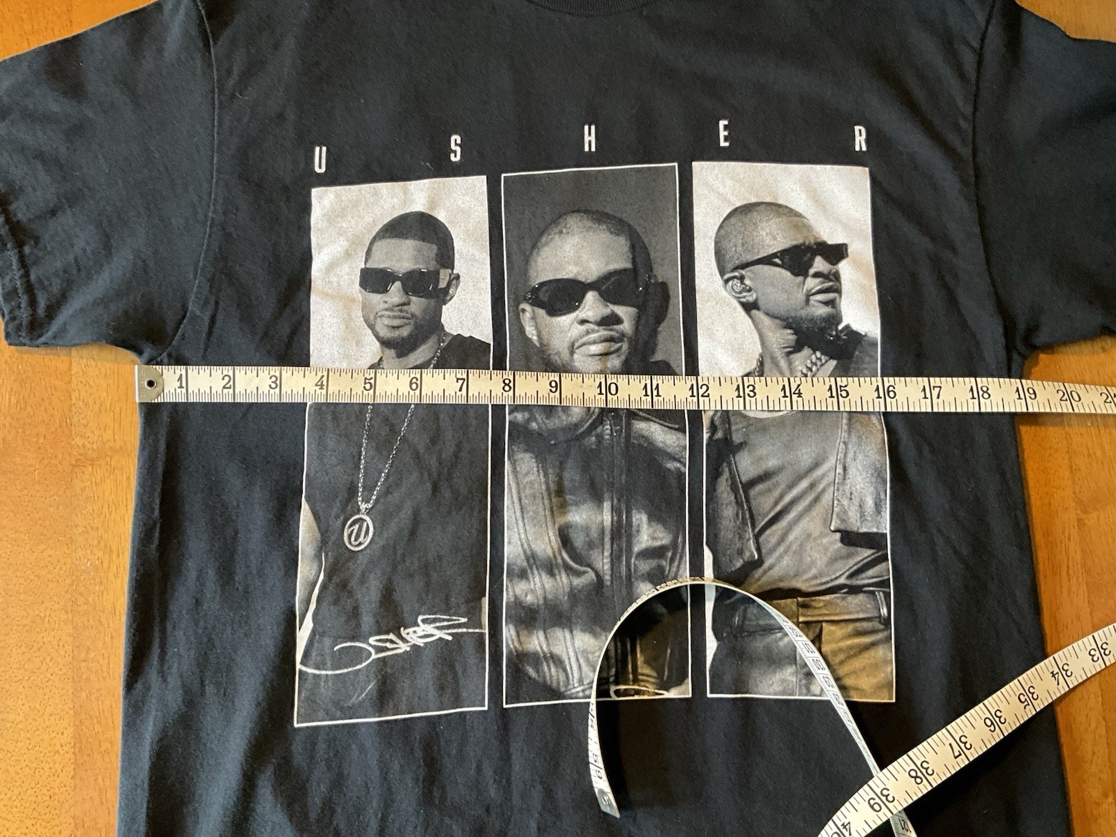 Usher Past Present Future Tour Concert T-Shirt 2024 Houston Tx Toyota Center SzM