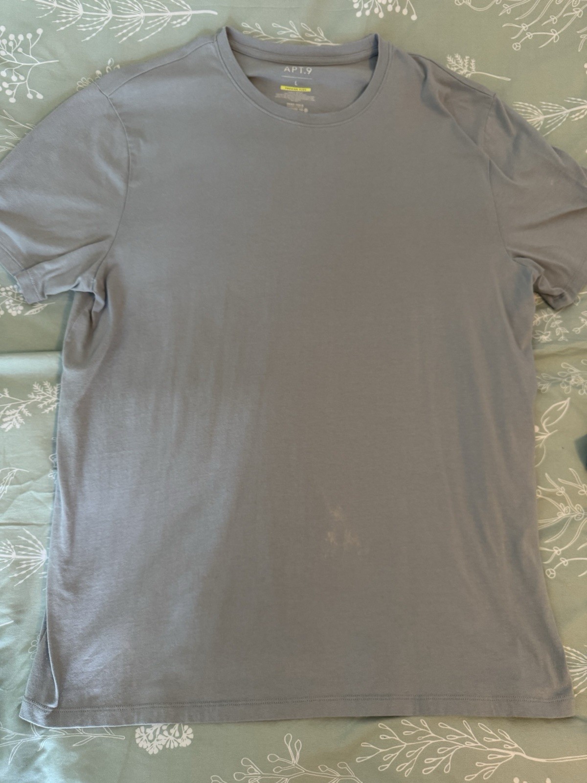 Apt. 9 Premier Flex Men’s Gray Crew Neck Short Sleeve T-Shirt Size L