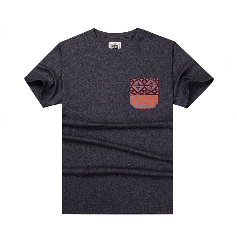 Slim Fit Men’s T-Shirt Stretch Cotton Crew Neck Minimalist Design Basic Tee