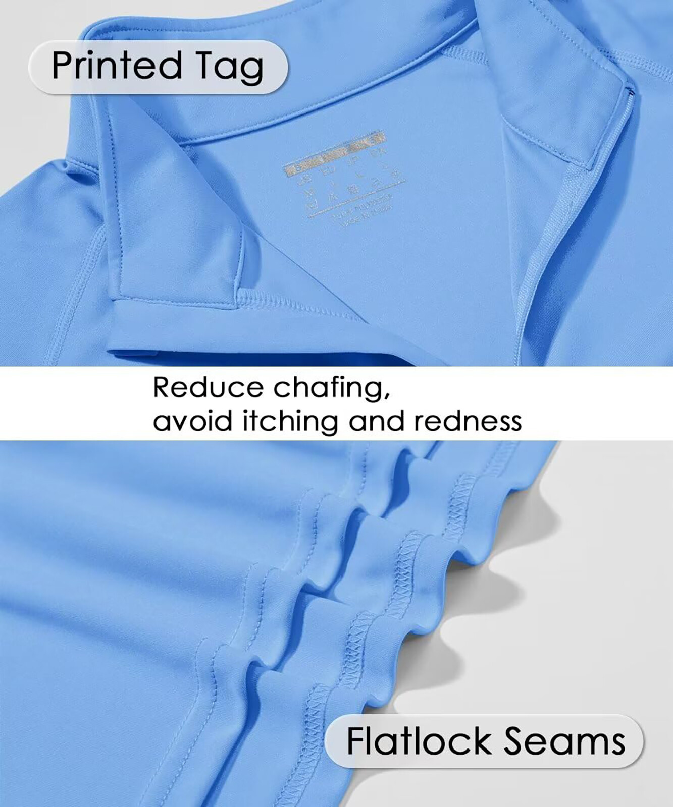 Men’s UPF 50+ T-Shirt 1/4 Zip Up Sun Block UV Protection Outdoor Fishing Shirts