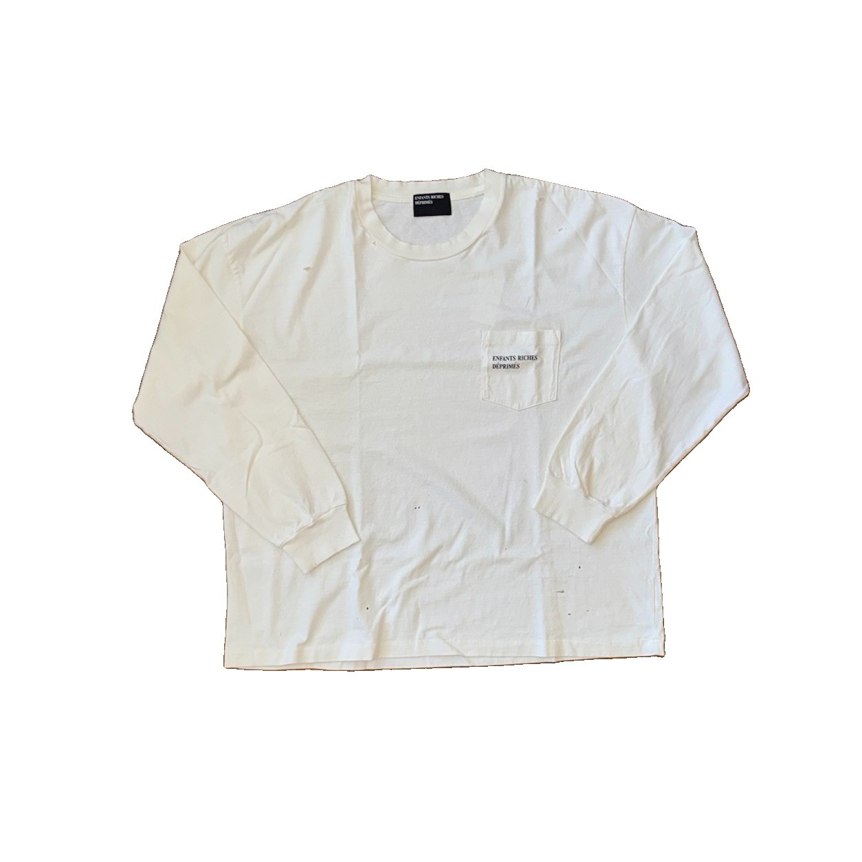 Enfants Riches Deprimes – Logo Print Distressed T-Shirt Size: L