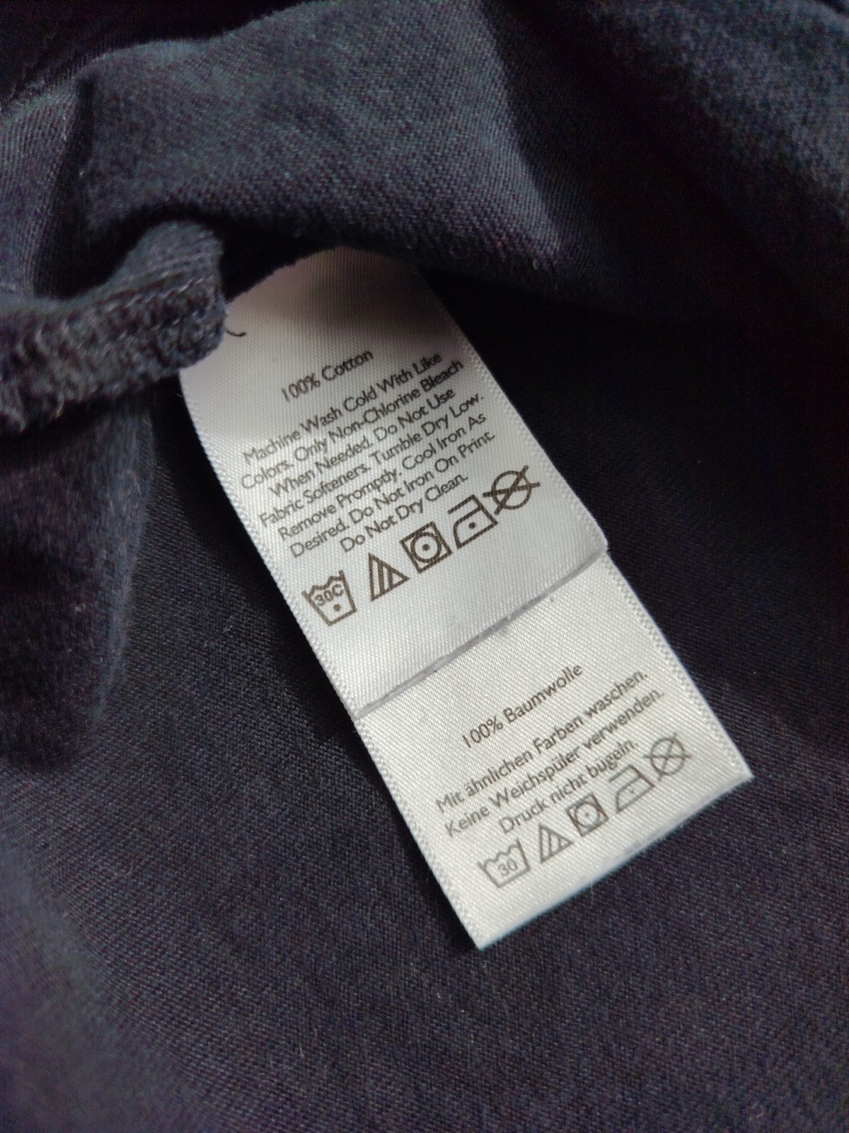 Eddie Bauer Mens Legend Wash Black 100% Cotton T-shirt Pit 23″ Length 29.5″