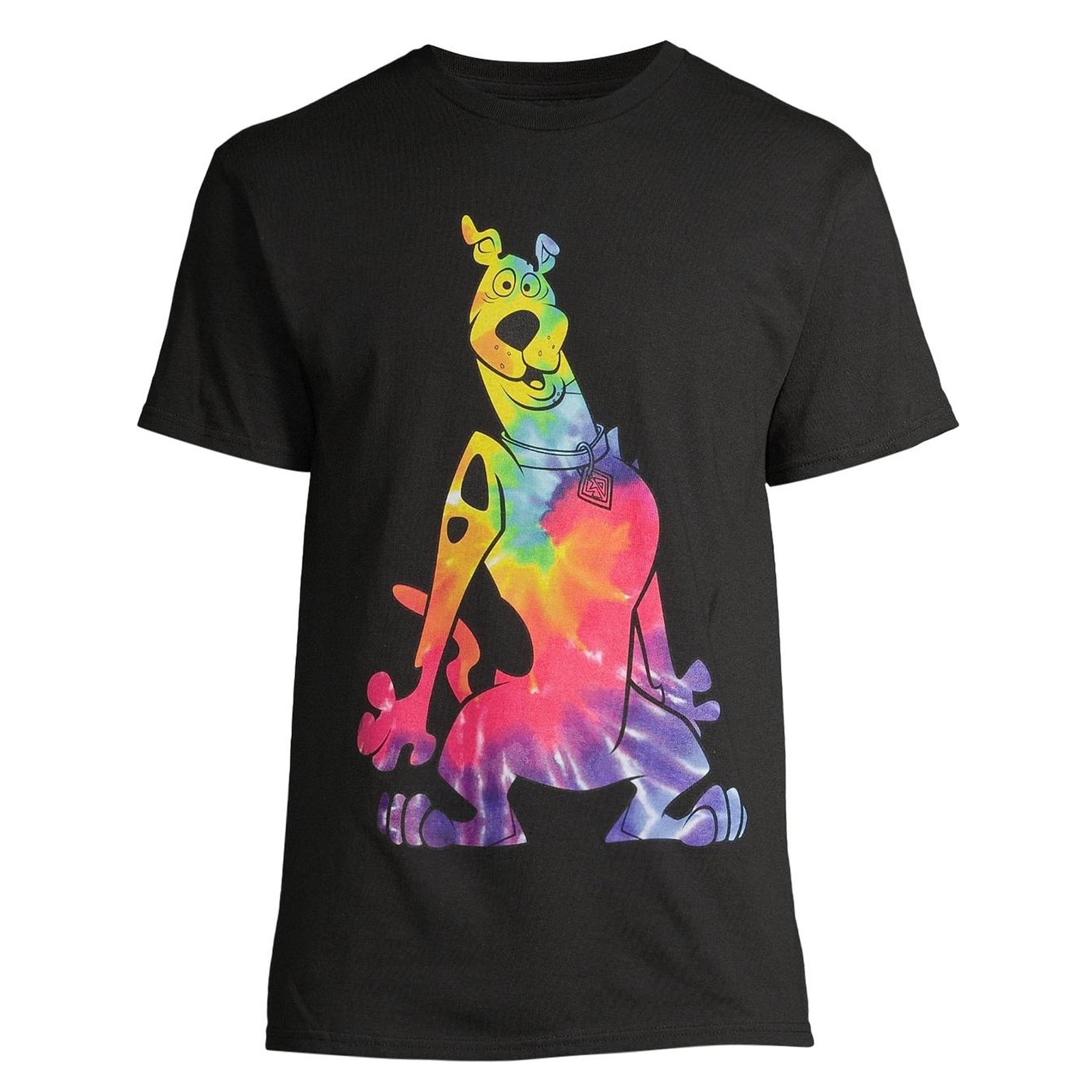 Scooby-Doo Shirt Men’s Tie-Dye Character Fill Large Graphic Print T-Shirt