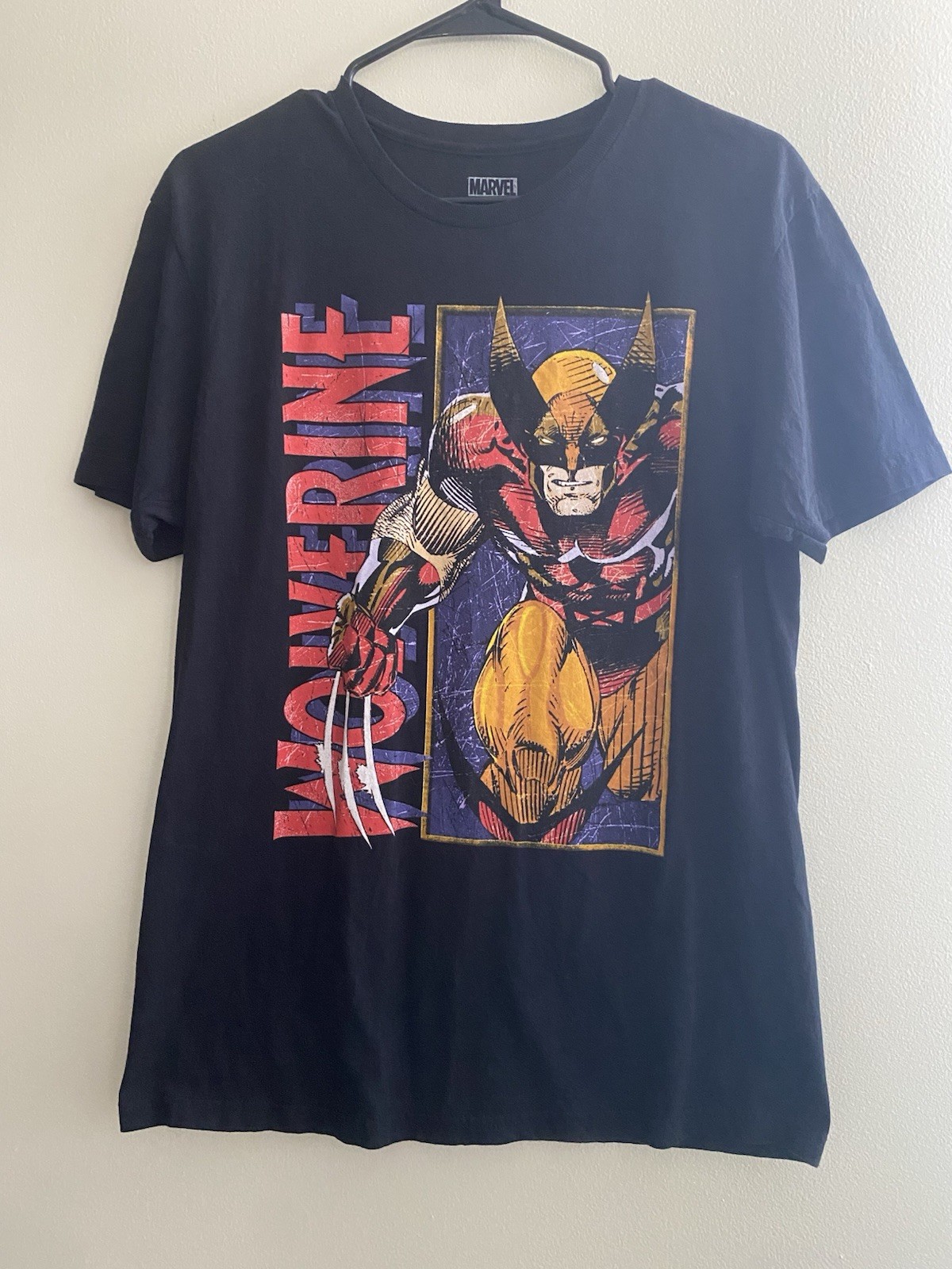 Marvel Wolverine T Shirt Adult M Black Logan Classic Comic Style