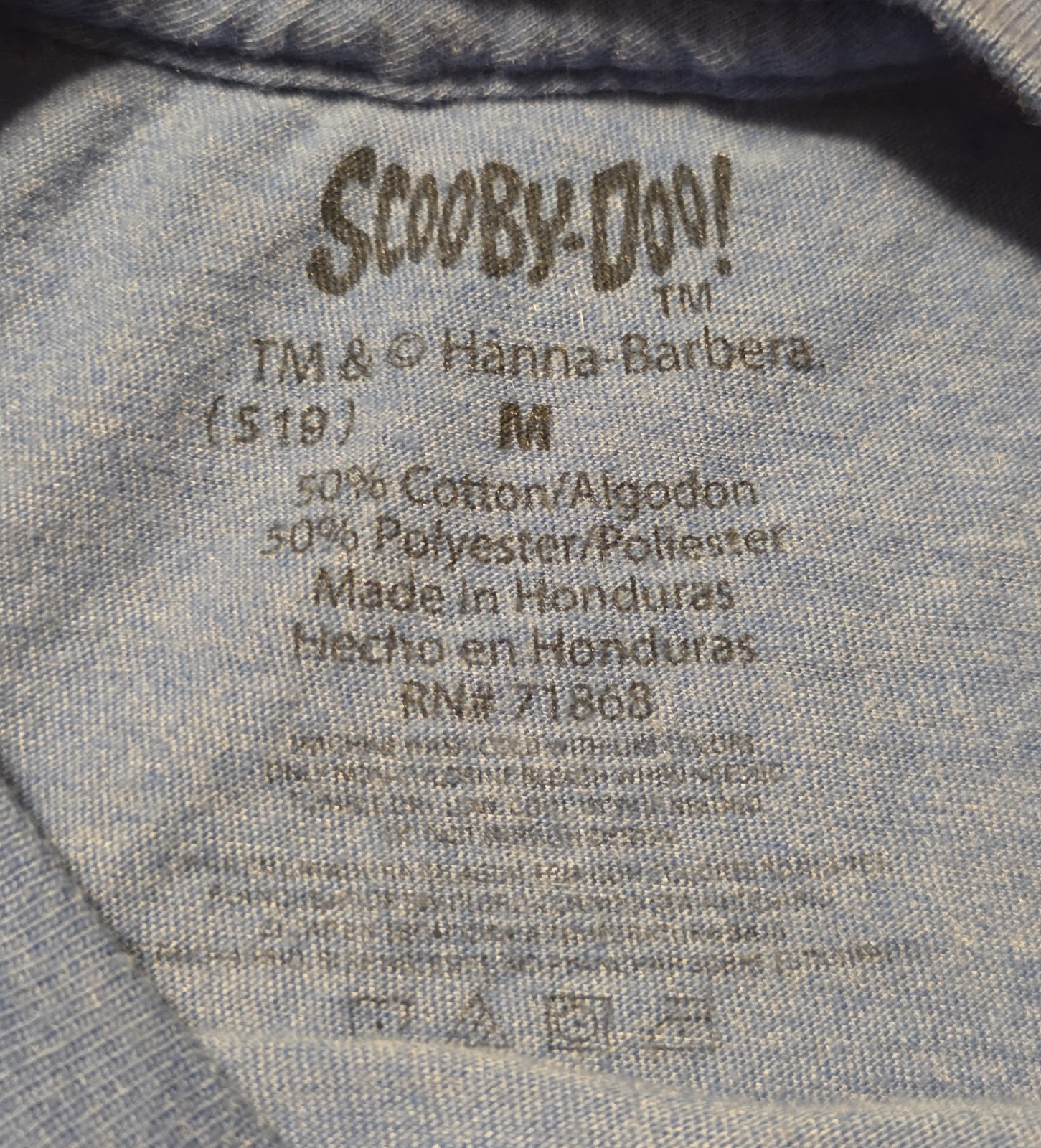 Scooby-Doo! Blue Heather Graphic T-Shirt Men’s Size M Medium Cartoon Running