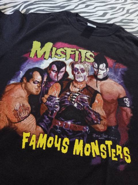 Misfits Famous Monsters Tour OG basic black short sleeve T shirt NH8820