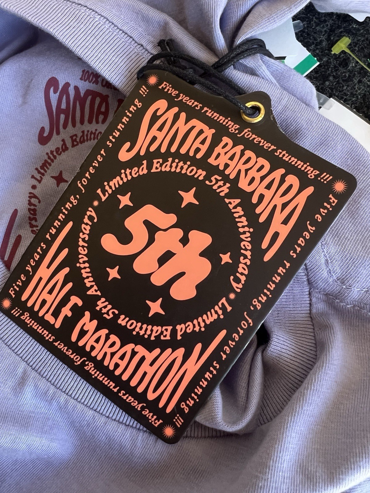 SANTA BARBARA CALIFORNIA (2025) NWT Half Marathon 5th Anniversary T-Shirt Sz XS