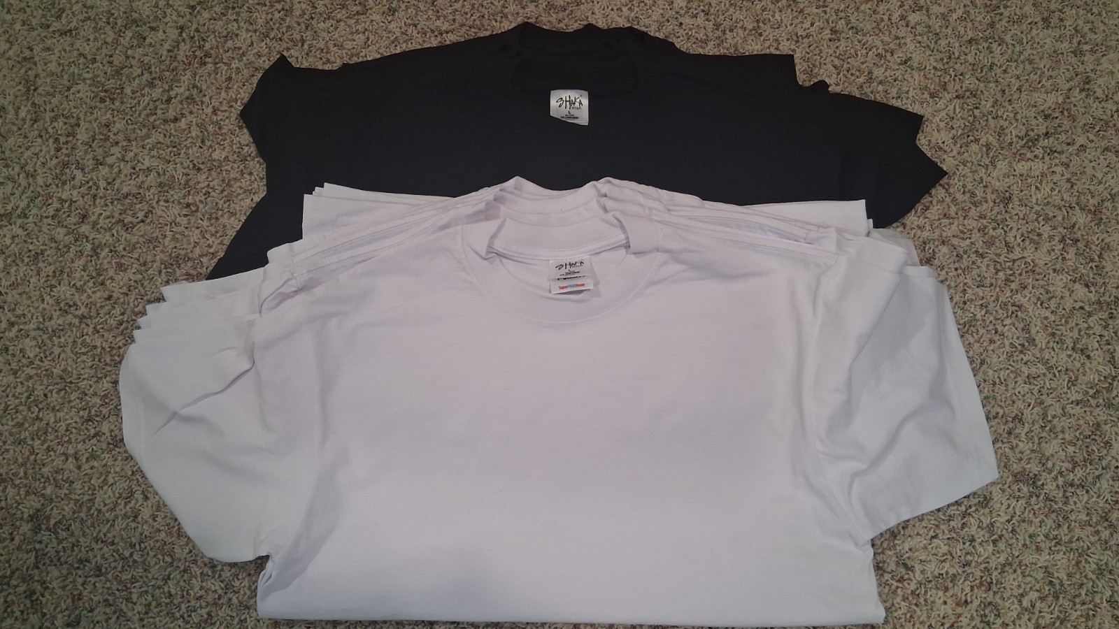 Shaka Wear Max Heavyweight 7.5oz Tee Black Size L Pack of Five