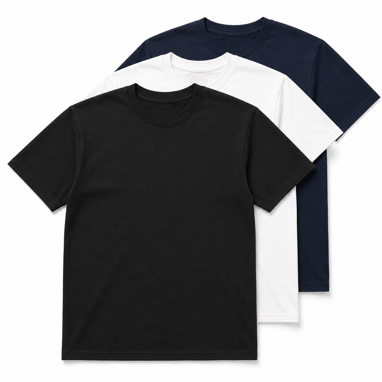 Gildan Heavy Cotton 5000 T-Shirt 3 & 5 Pack Men’s Plain Crew Neck Cotton Tee