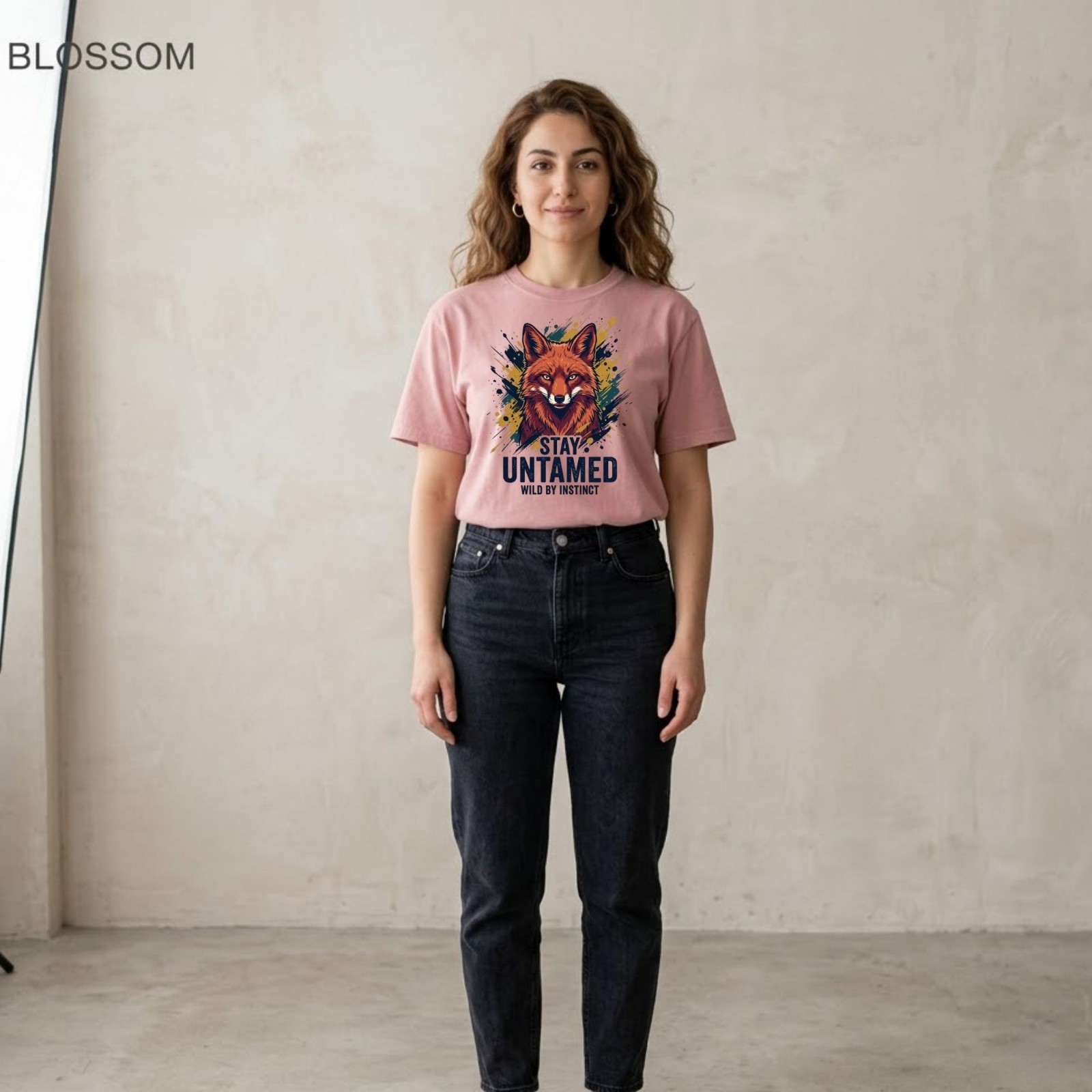 Stay Untamed Wild Fox Nature Wildlife Graphic Shirt Freeships