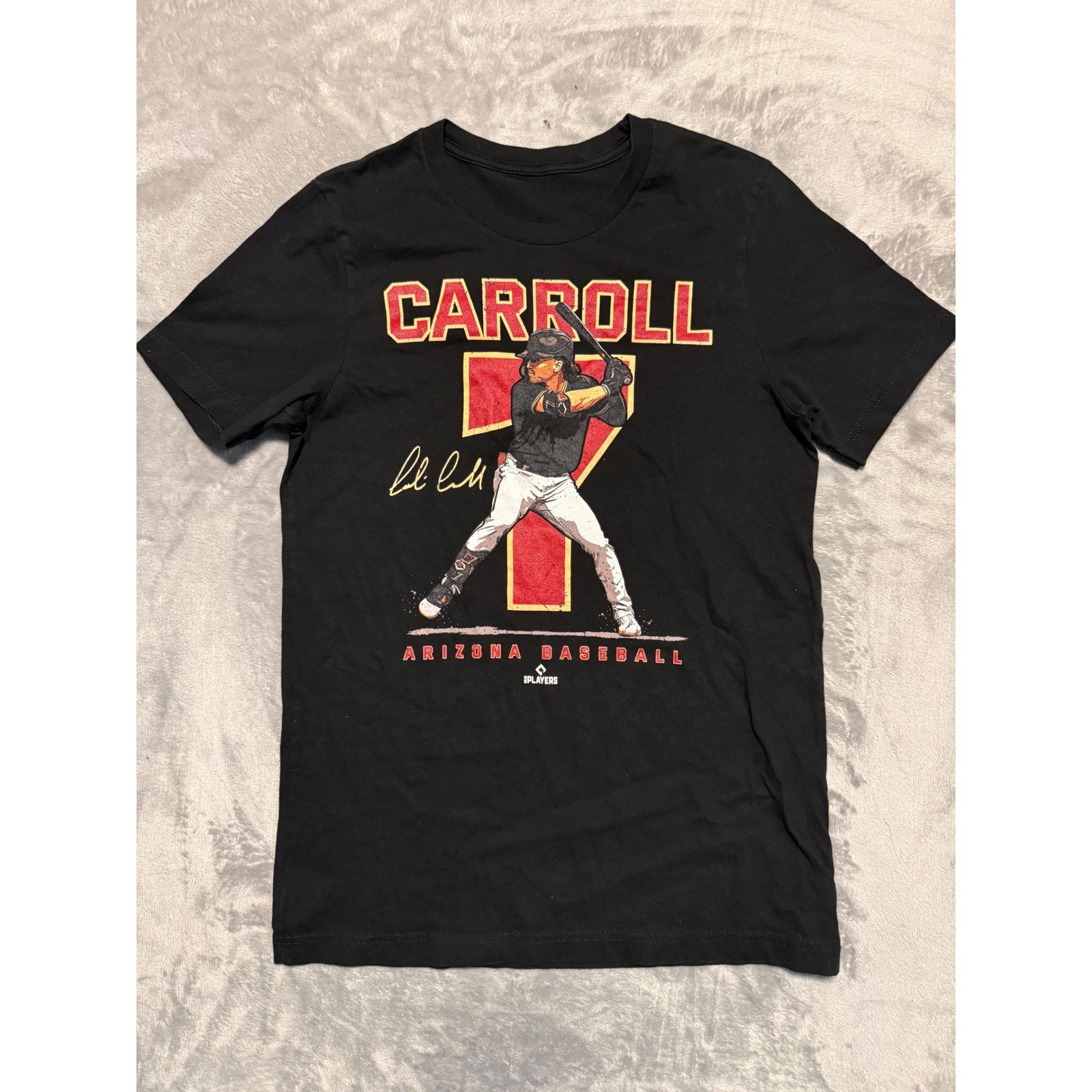 MLB Players Corbin Carroll T-Shirt Mens Small Black Arizona Baseball Graphic Tee