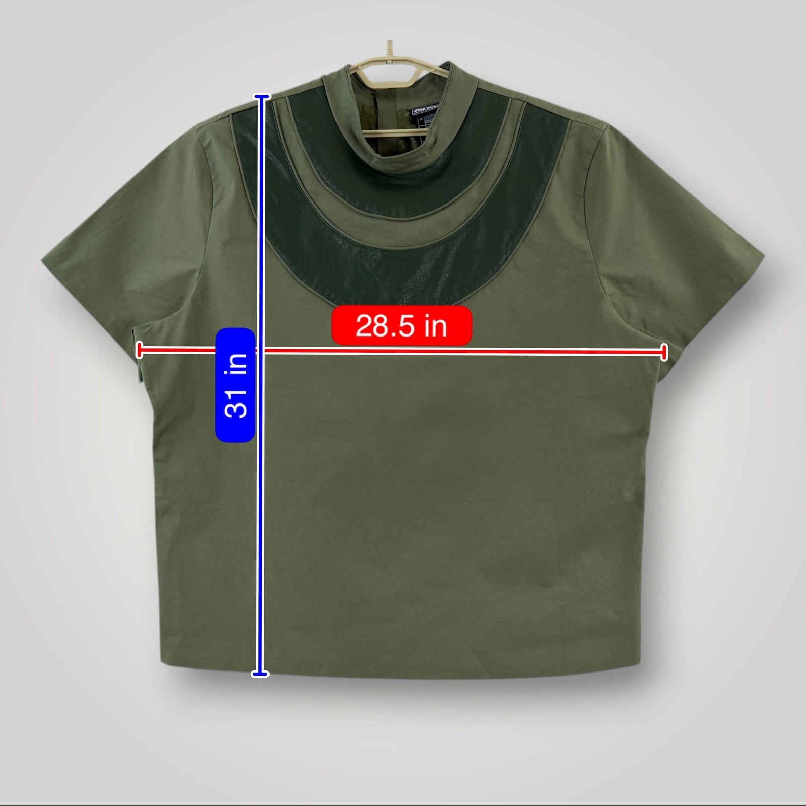Star Wars Galactic Starcruiser Shirt Mens 3XL Green Senator Bail Tunic Cosplay