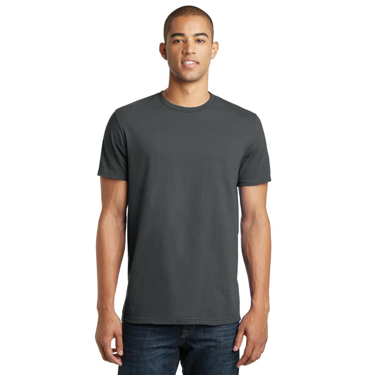 Bulk Lot District DT5000 Men T-Shirt Cotton Plain Short Sleeves (Pack of 10)