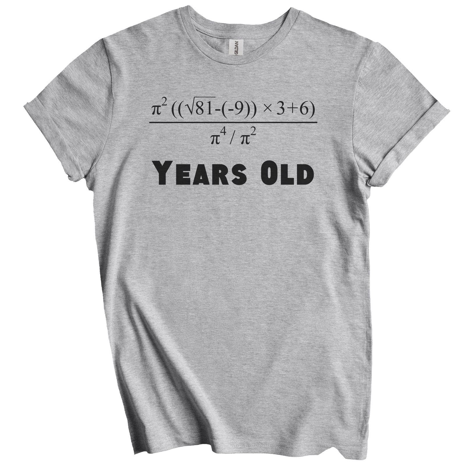 60 Years Old Math Equation 60th Birthday Funny T-Shirt – 60th Birthday Gift