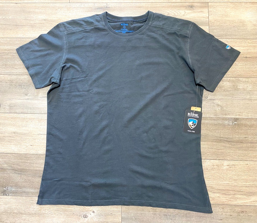 Kuhl Bravado T-Shirt Mens XXL Wildfibre Organic Cotton Carbon Gray