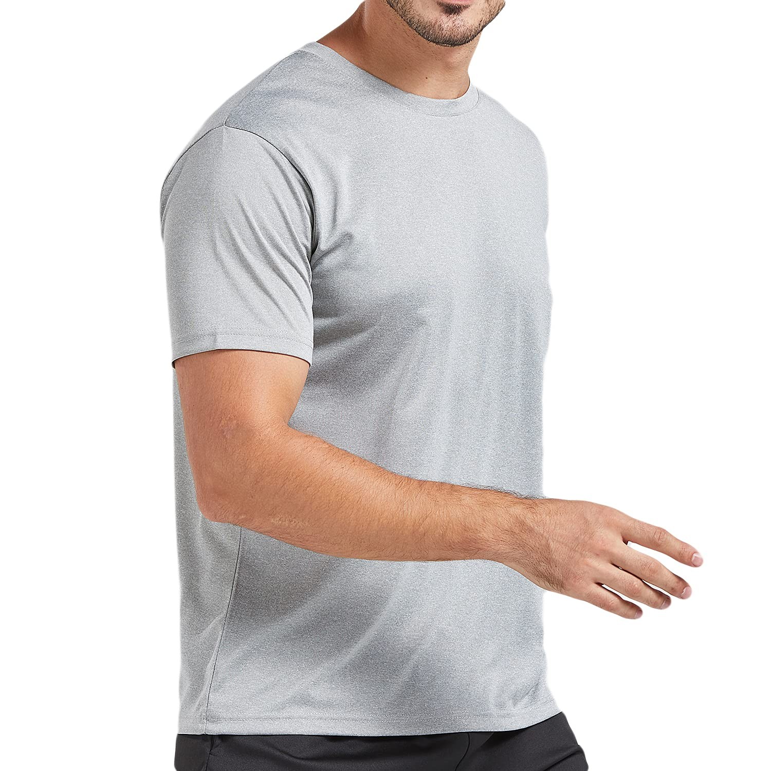 5 Pack Men’S Dry Fit T Shirts Athletic Running Gym Workout Short Sleeve Tee Shir