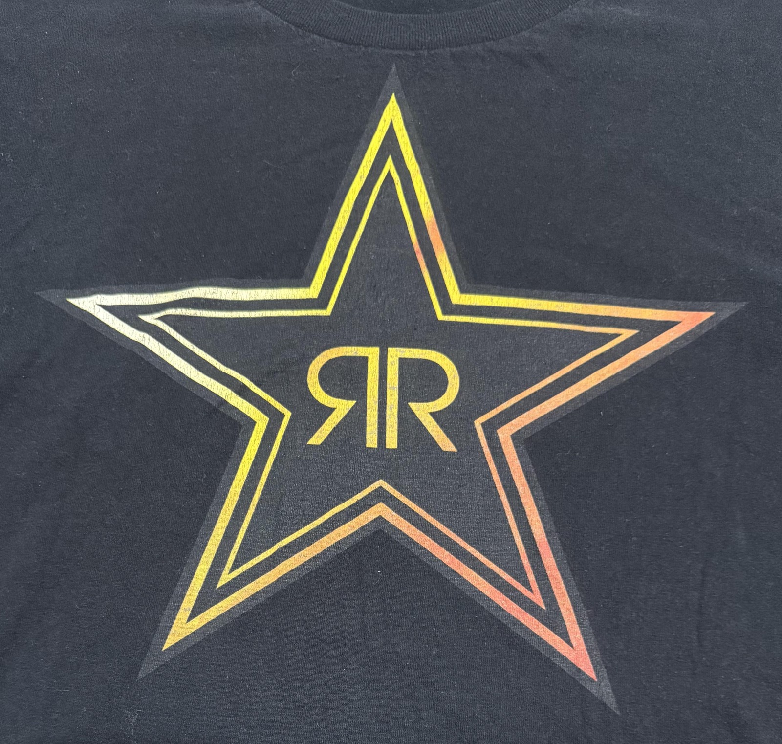 Rockstar Energy Drink Fox Racing T Shirt Mens 2XL Black Graphic Tee Motocross