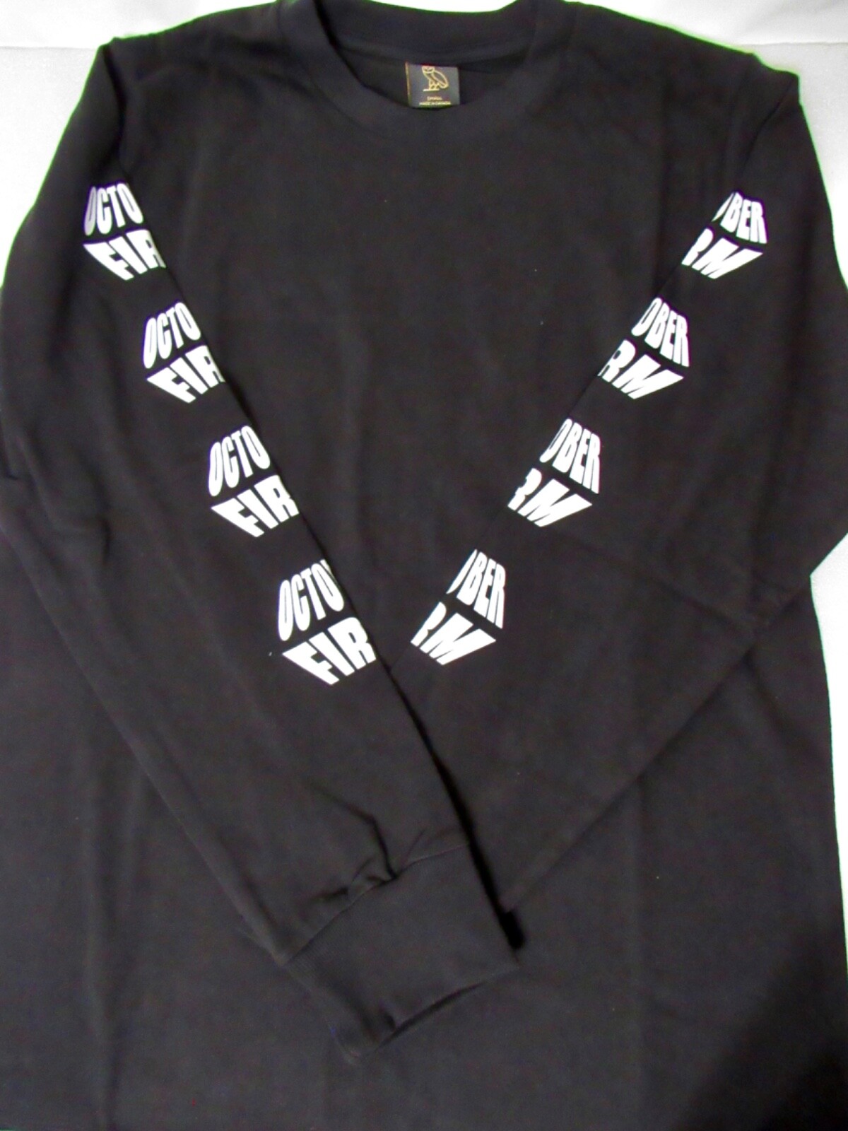 OVO Very Own October Firm Drake Black Graphic Long Sleeve T-Shirt 2017 Sz S