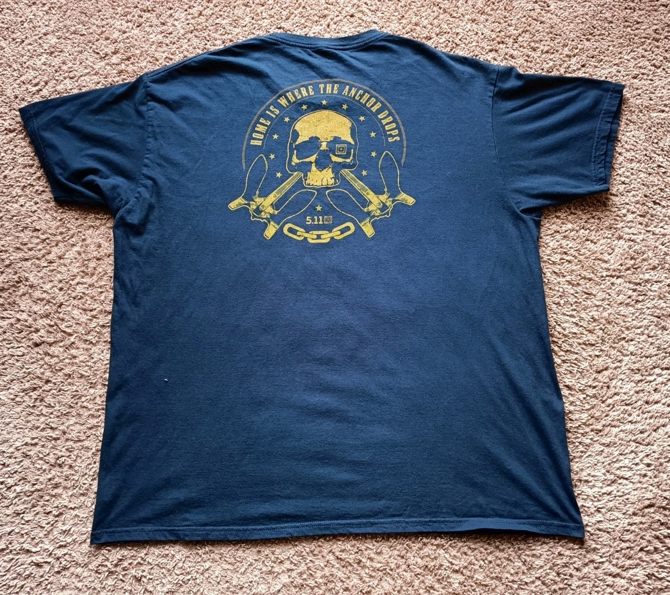 5.11 Tactical T-Shirt Men’s Size 2XL Graphic Print Navy Blue Shirt