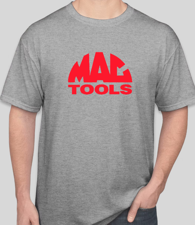 Mac Tools Graphic Design Logo T Shirt Tee Automotive Garage Work Shirt