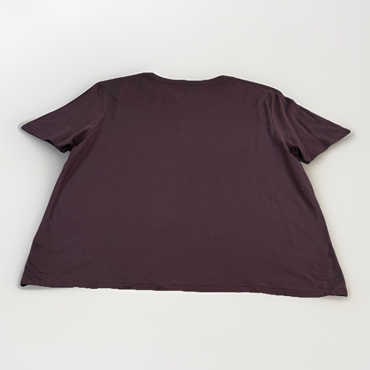M&S T Shirt 2XL Regular Fit Mens Dark Burgundy New With Defects XXL 47-49in