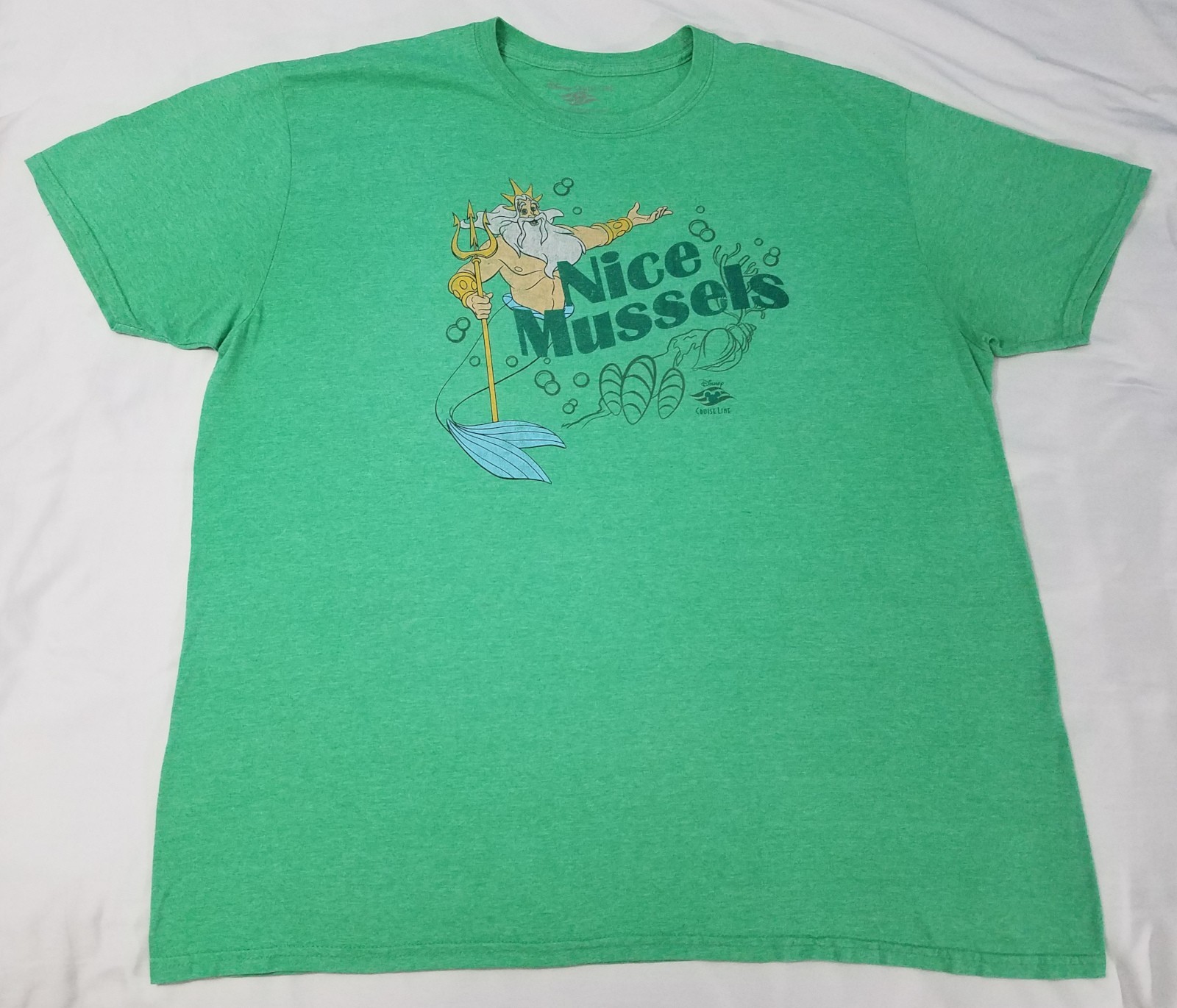 Disney Cruise Line Nice Mussels shirt size 2XL little mermaid king triton world