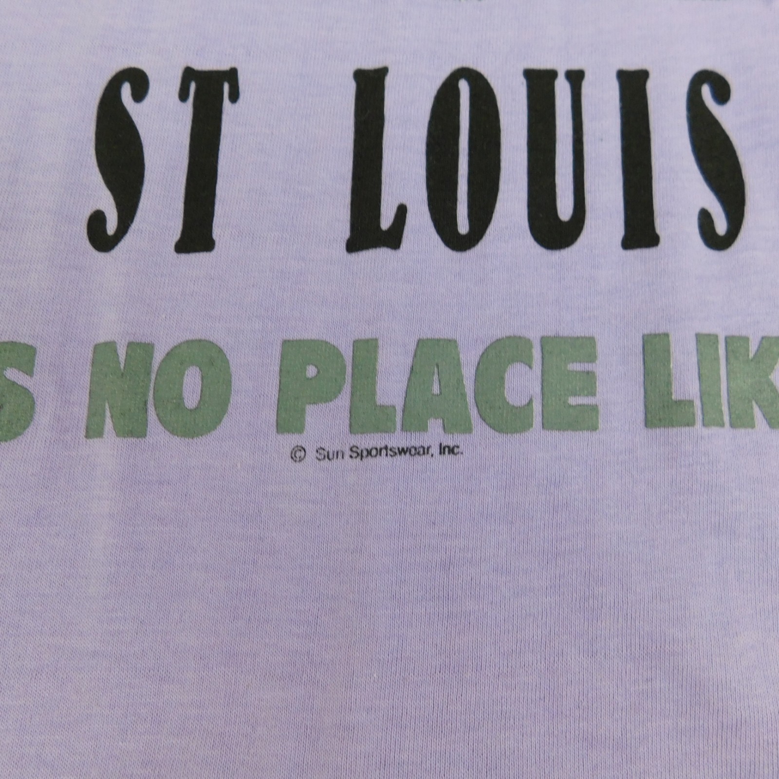 2pc Sun Sportswear Single Stitch Vintage T-Shirts USA St. Louis, Missouri #4236