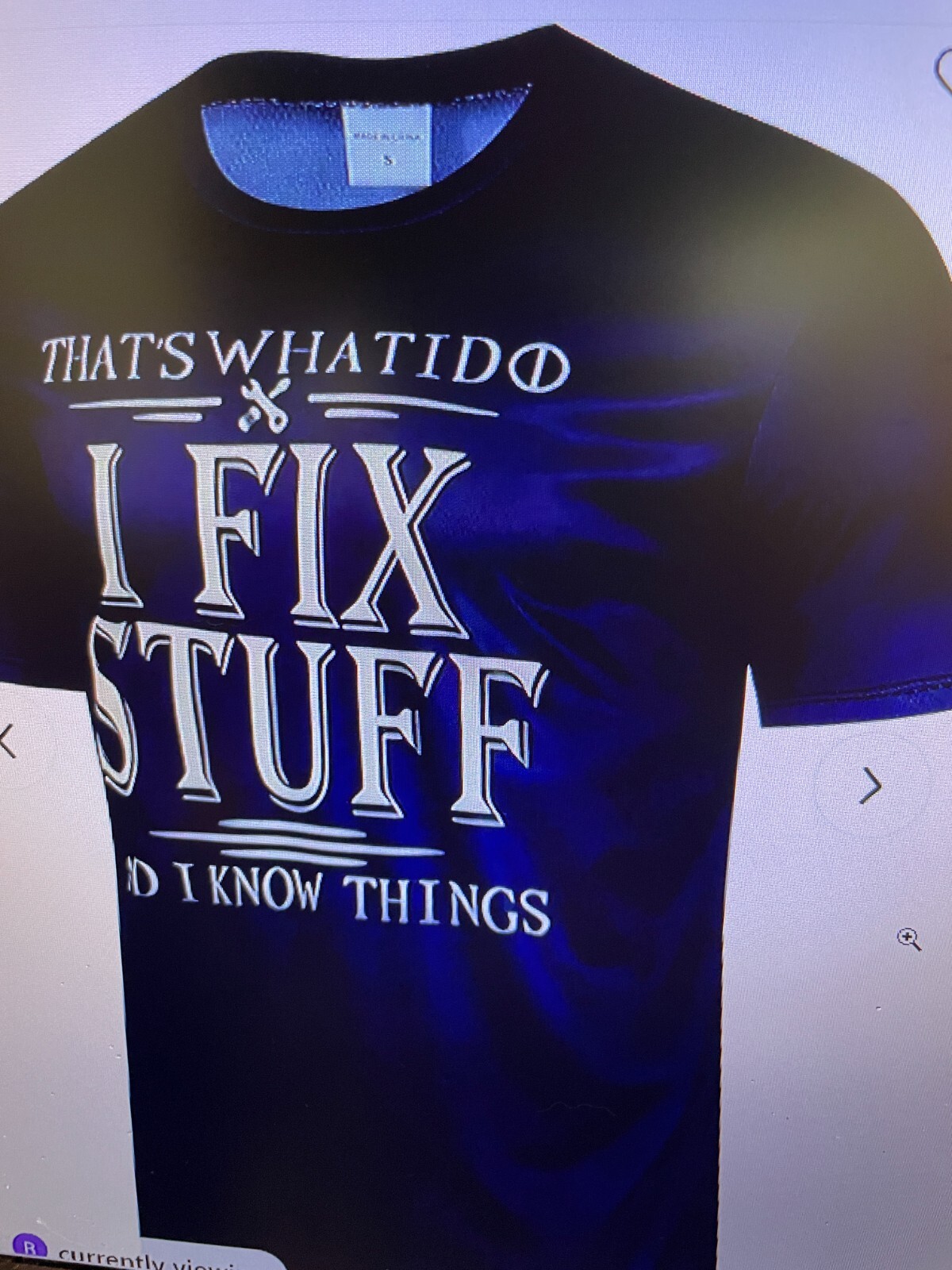 ” I Fix Stuff And I Know Things” T-Shirt (BREATHABLE SPORT) MEN’s SIZE XXL
