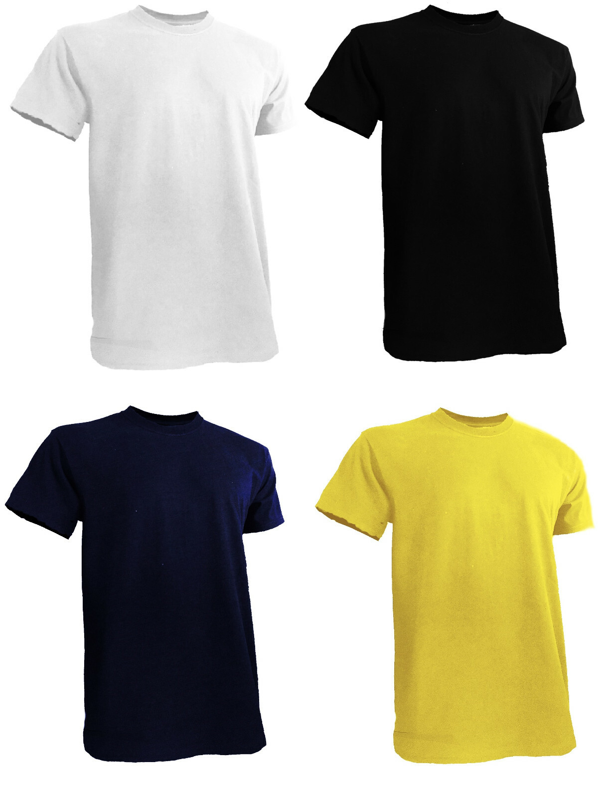 Mens Big and Tall Shirts (Short Sleeve Round Neck) – S to 7XLT