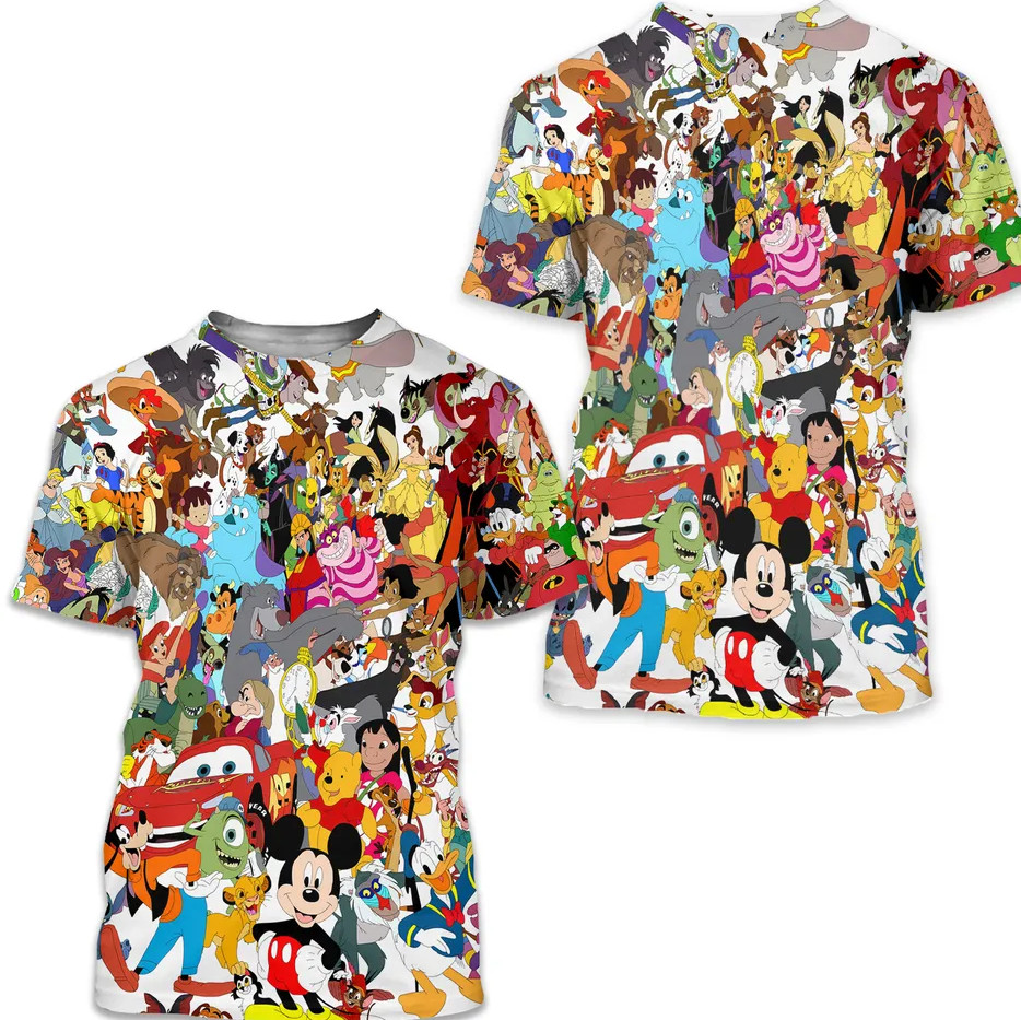 Cartoon Characters for lovers KID YOUTH ADULT 3D shirt All sizes 23ELS010