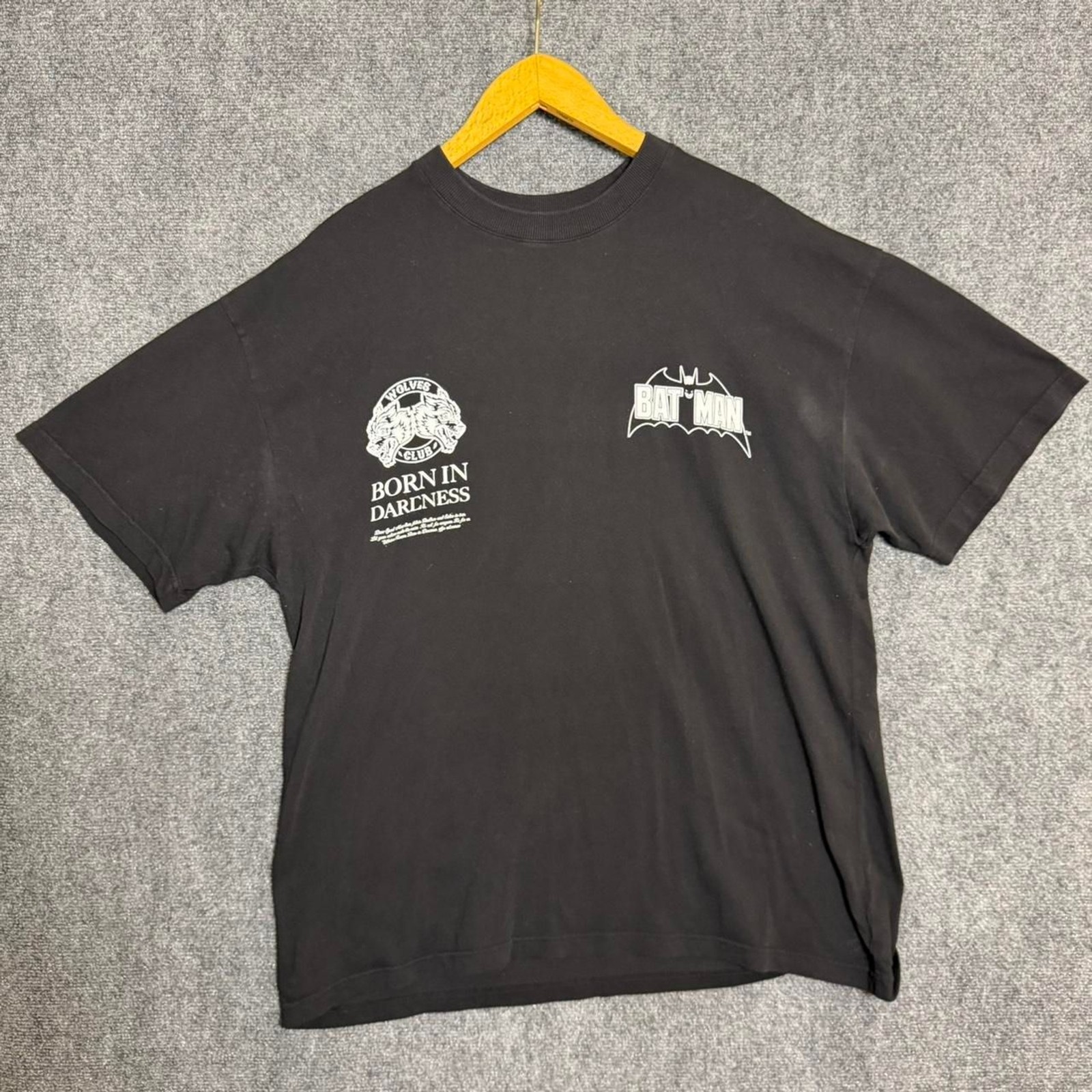 Darc Sport x Batman Wolves Club Born in Darkness Graphic Logo Tee Black Size L