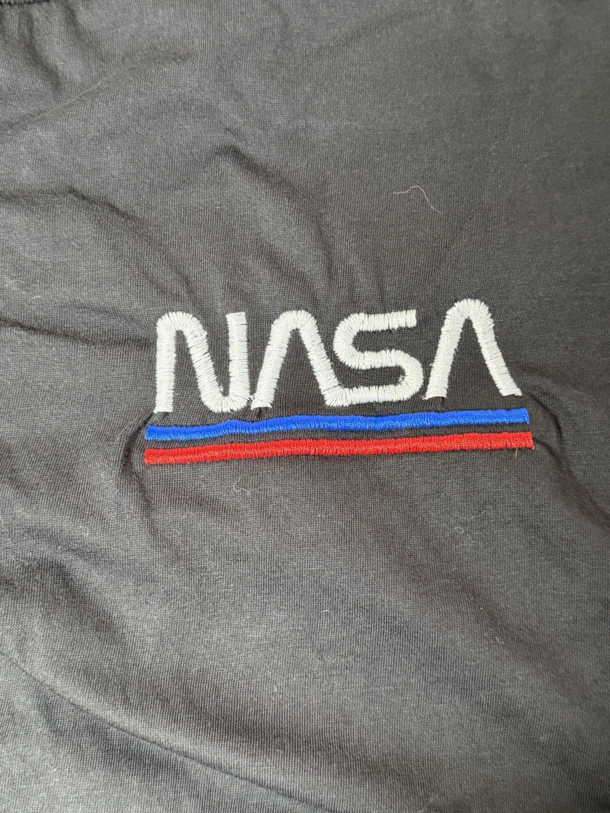 Zuni Sportswear NASA Embroidered Logo Black Men’s XL Short Sleeve Crew Tee
