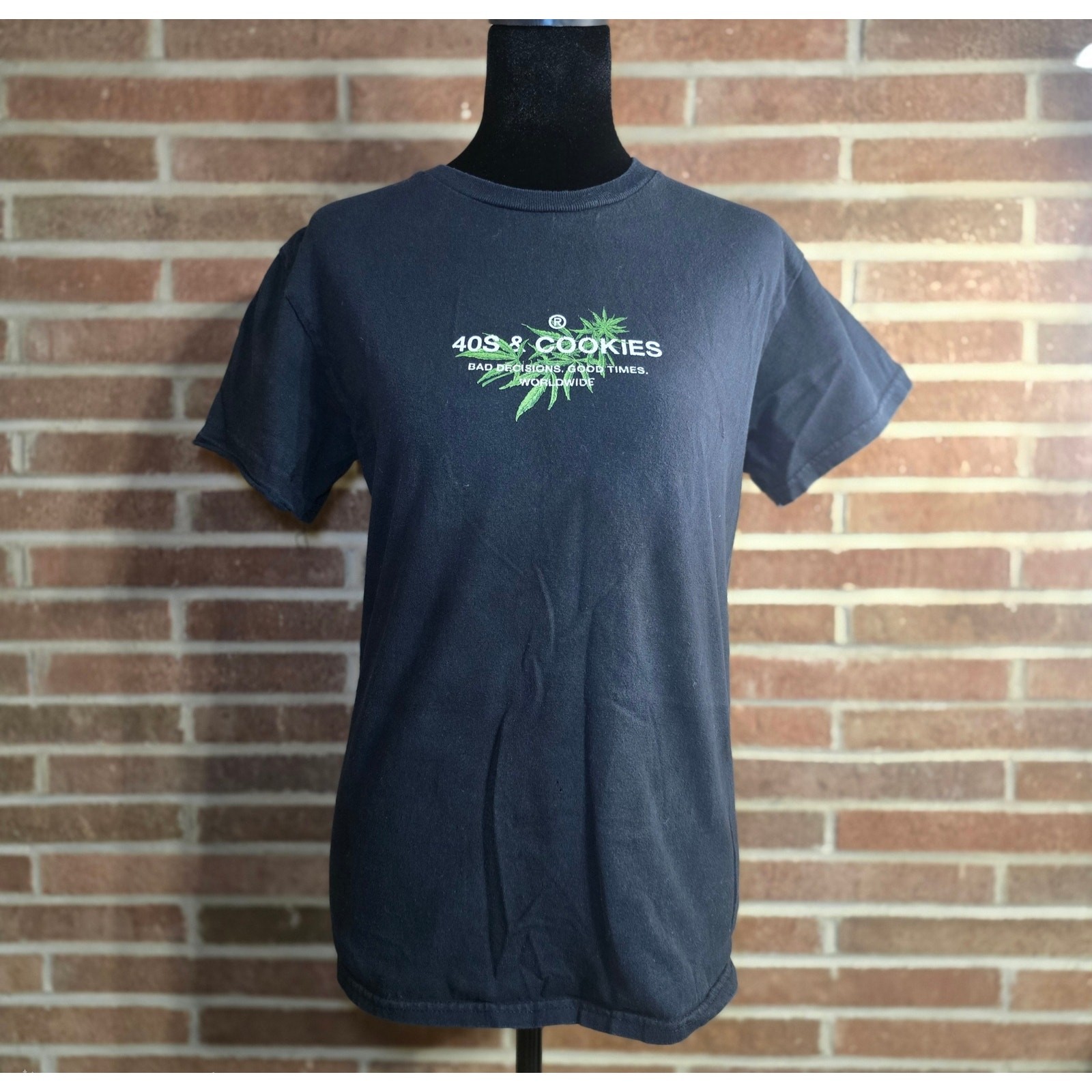 40s & Shorties x Cookies General Black Graphic T-Shirt