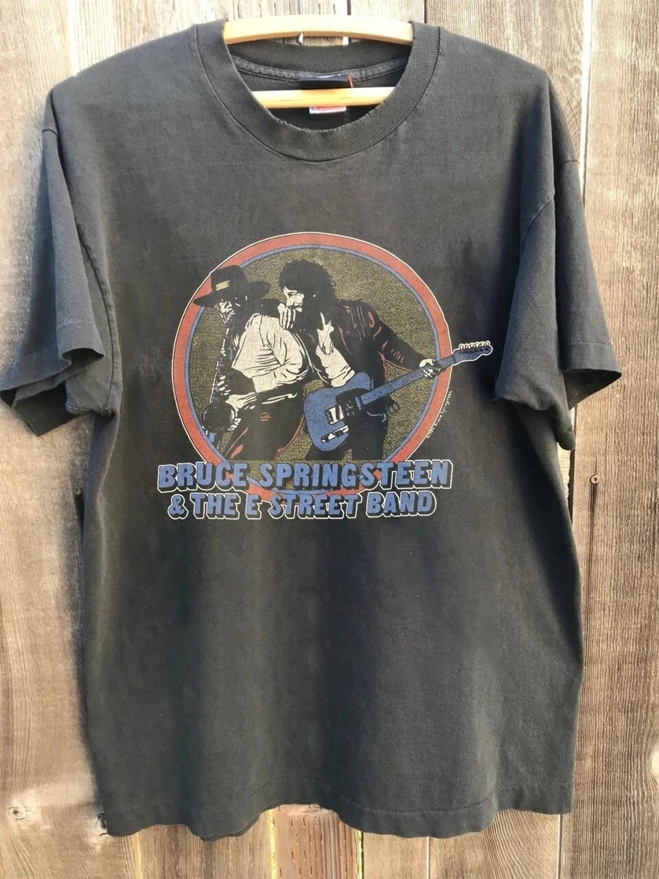 BRUCE SPRINGSTEEN 1980 Tour Charcoal Unisex Cotton T-Shirt Men Women S-5XL