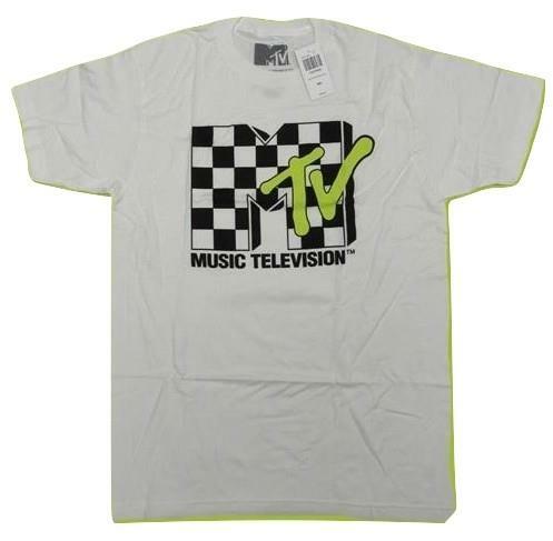 New MTV Music Television Mens S-M-L-XL-2XL-3XL White 90’s Style Shirt $22
