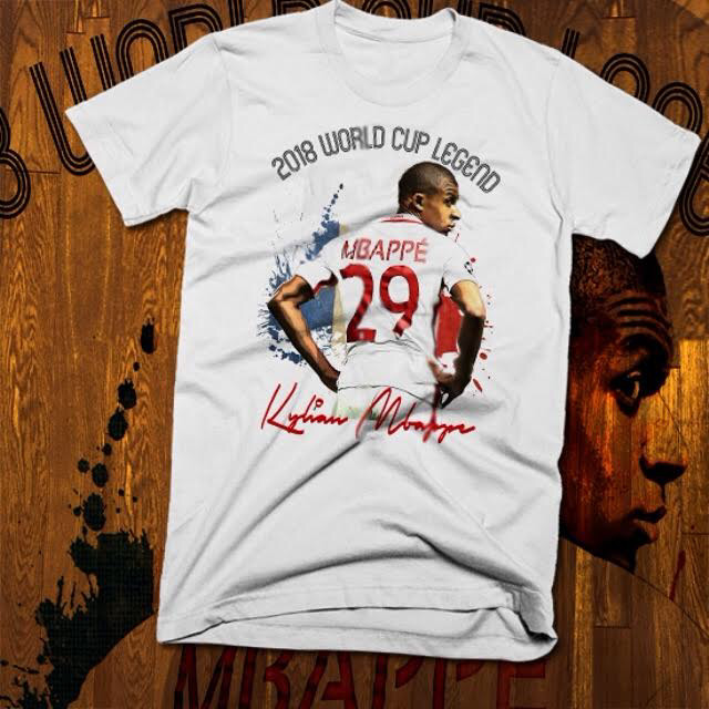 Soccer t-shirt S-3XL, Kylian Mbappe France French Football Star, World Cup, new