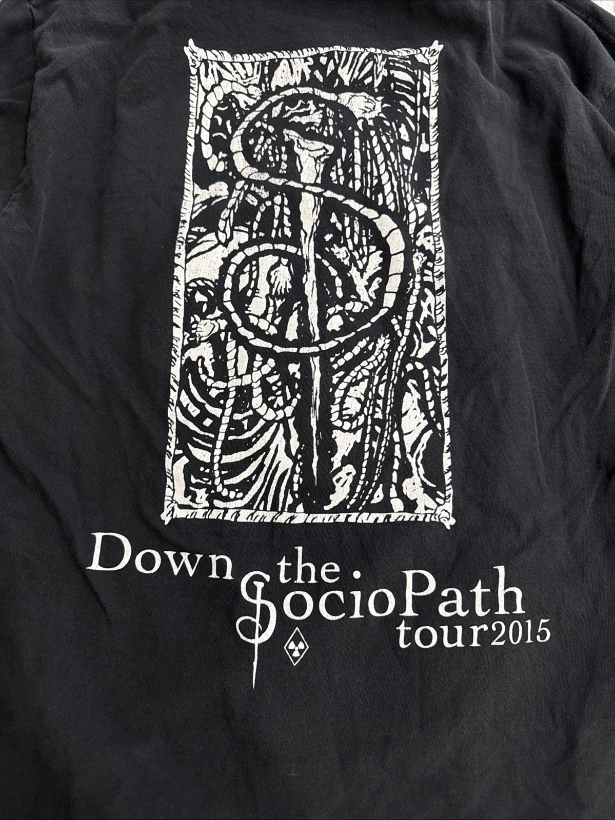 HTF Skinny Puppy Down The Socio Path Tour 2015 Shirt Long Sleeve Mens L RARE